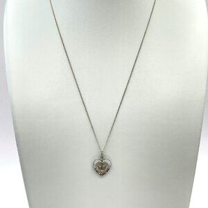 Sterling Silver heart w/dove, Holy Spirit Pendant